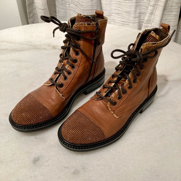 L’idea Studded Toe Ankle Combat Boots - Picture 13 of 14